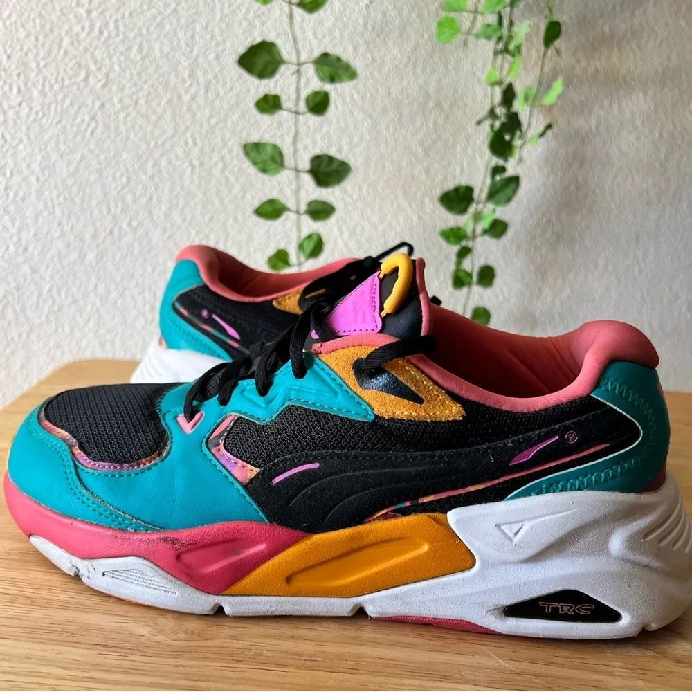 Puma TRC Black Teal Womens Sneakers - Picture 7 of 7